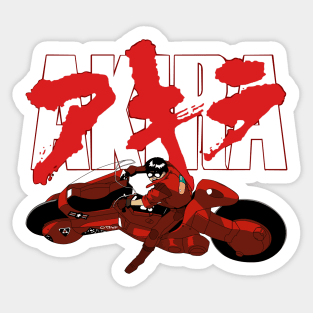 Kaneda's Iconic Ride - Akira Anime Sticker